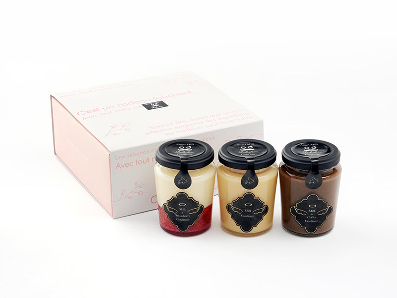 天使からの贈り物｜日高産生乳みるくジャム3種セット